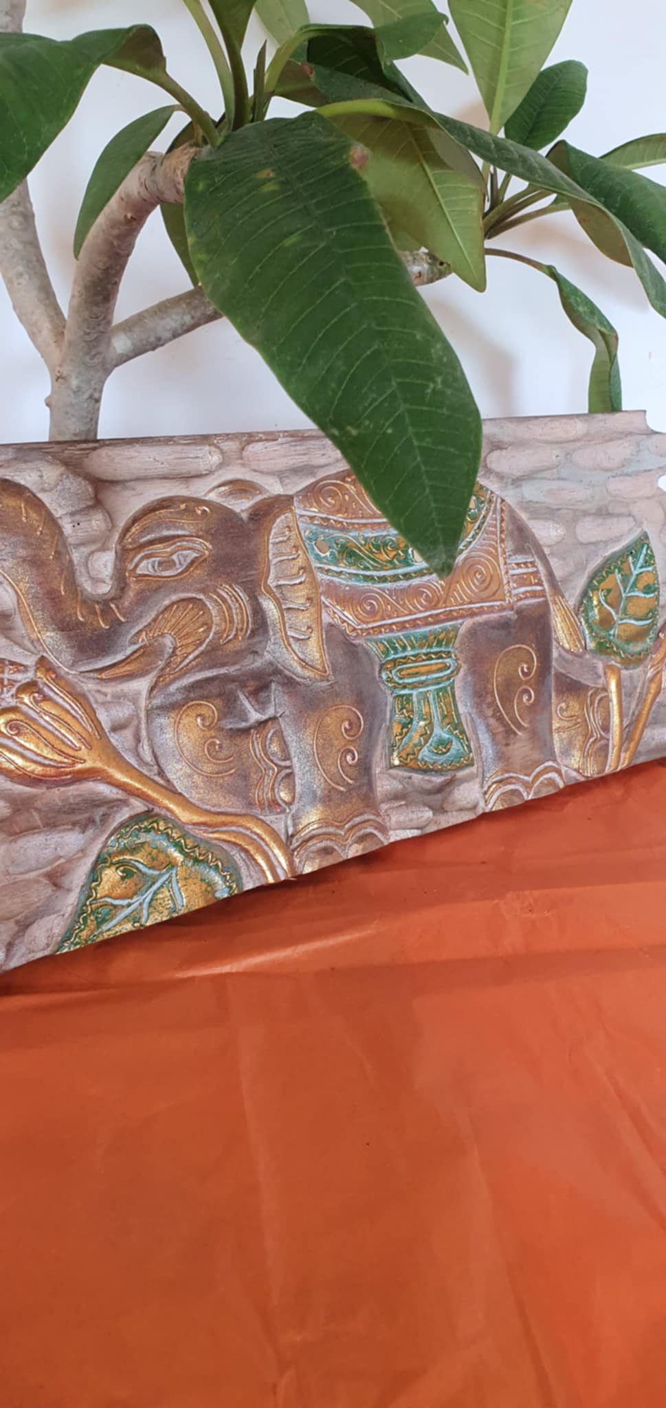 Elefánt motívumos fa falikép - Image 2