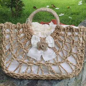 Kézműves, tengerfű táska